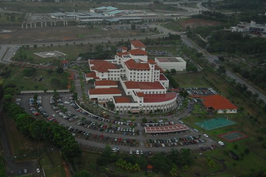 Aerial view of a buildings