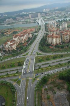 Aerial view of a buildings