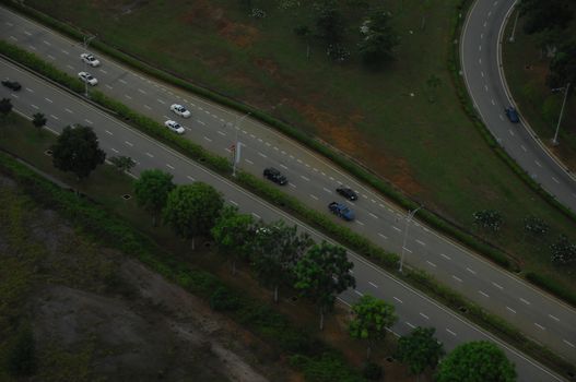 Aerial view of a buildings
