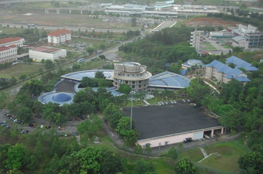 Aerial view of a buildings