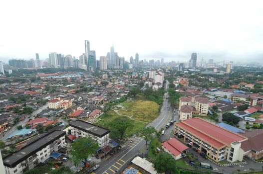Aerial view of a buildings