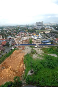 Aerial view of a buildings