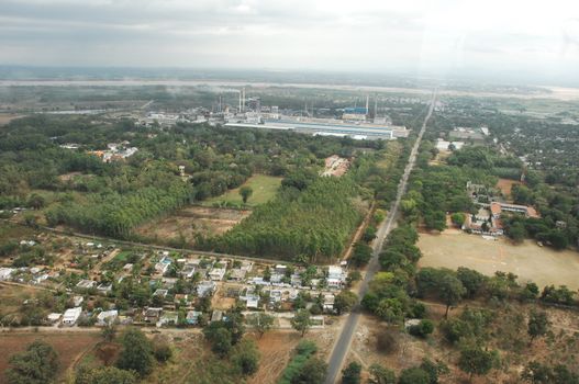 Aerial view of a buildings