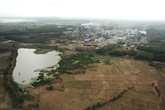 Aerial view of a buildings