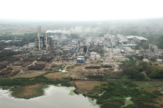 Aerial view of a buildings