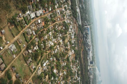 Aerial view of a buildings