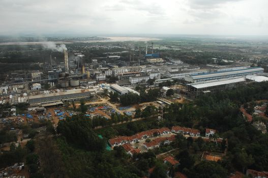 Aerial view of a buildings