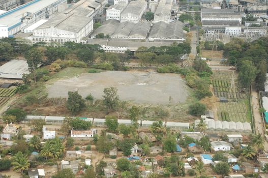 Aerial view of a buildings