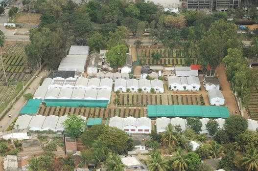 Aerial view of a buildings