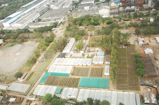 Aerial view of a buildings