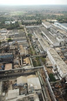 Aerial view of a buildings