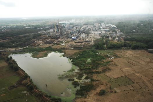 Aerial view of a buildings