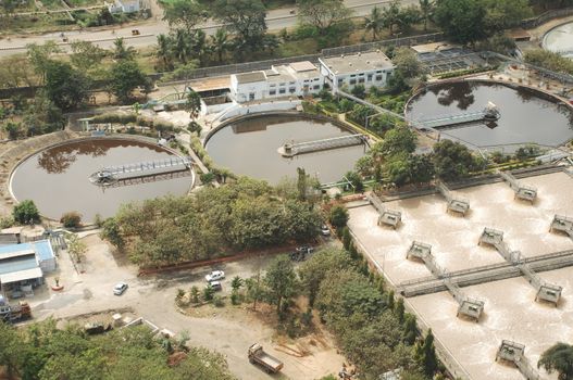 Aerial view of a buildings