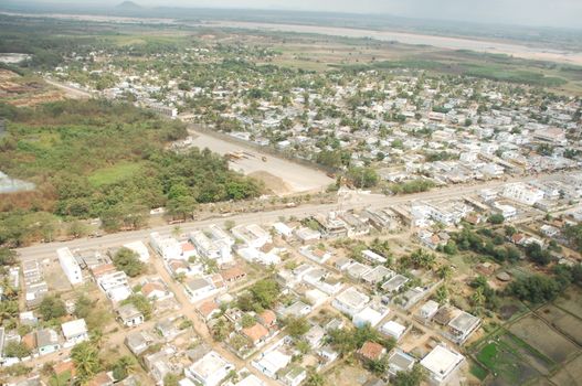 Aerial view of a buildings