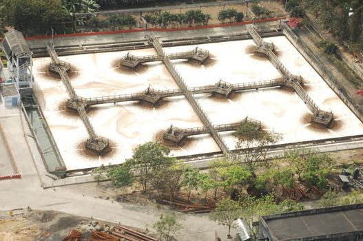 Aerial view of a buildings
