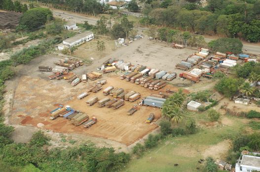 Aerial view of a buildings