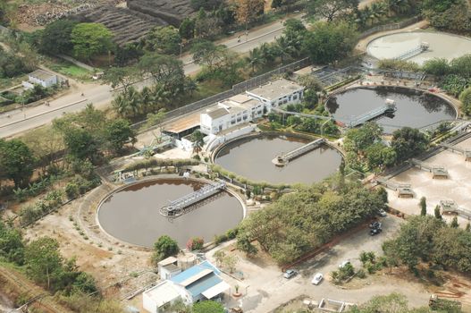 Aerial view of a buildings