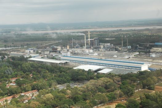 Aerial view of a buildings