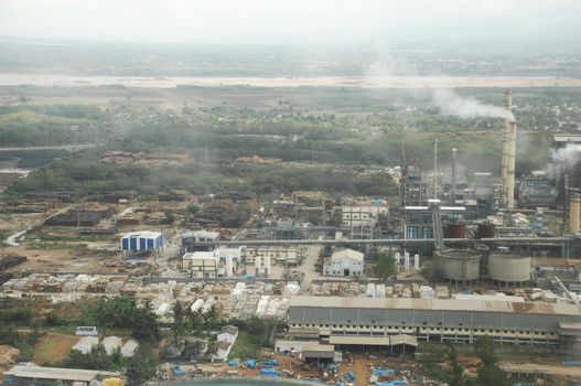 Aerial view of a buildings