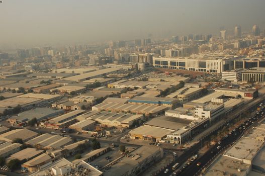 Aerial view of a buildings