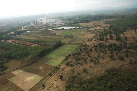 Aerial view of a buildings