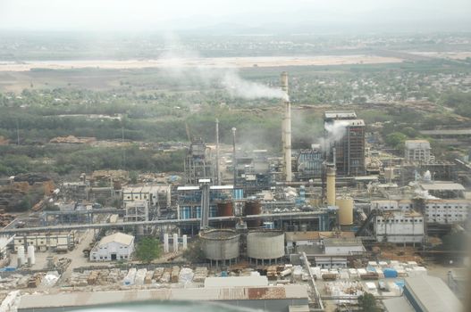Aerial view of a buildings