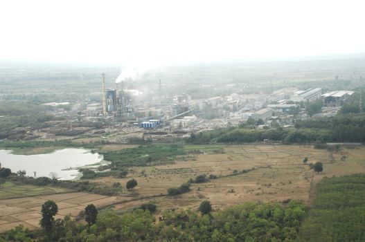 Aerial view of a buildings