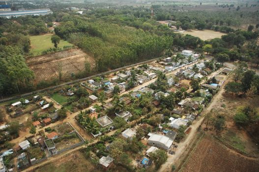 Aerial view of a buildings