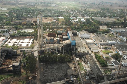 Aerial view of a buildings