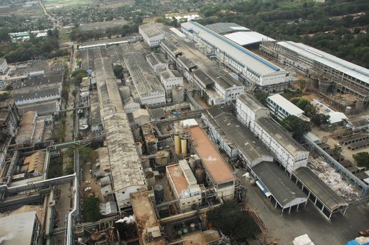 Aerial view of a buildings