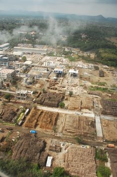 Aerial view of a buildings