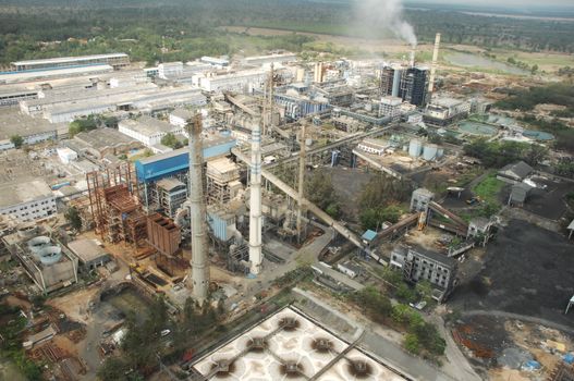 Aerial view of a buildings