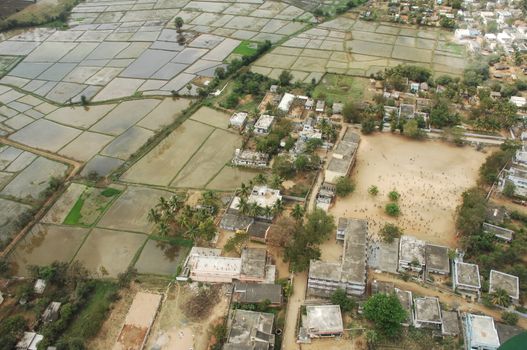 Aerial view of a buildings