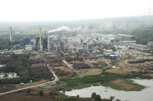 Aerial view of a buildings