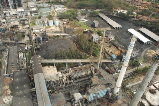 Aerial view of a buildings