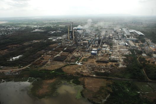 Aerial view of a buildings