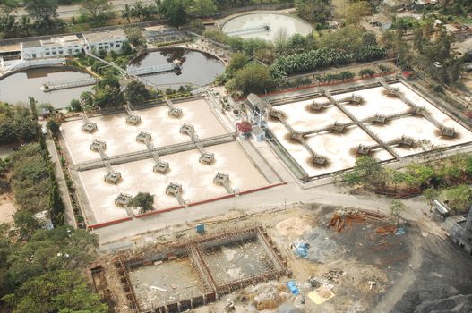 Aerial view of a buildings