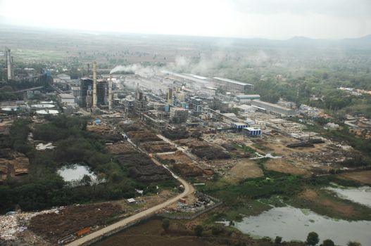 Aerial view of a buildings