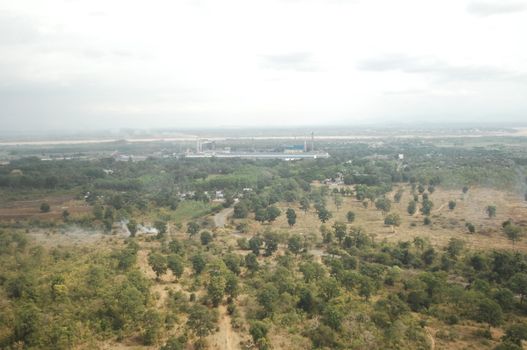 Aerial view of a buildings