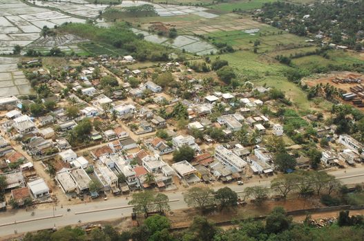 Aerial view of a buildings