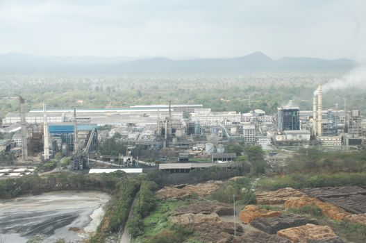 Aerial view of a buildings