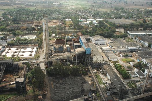 Aerial view of a buildings