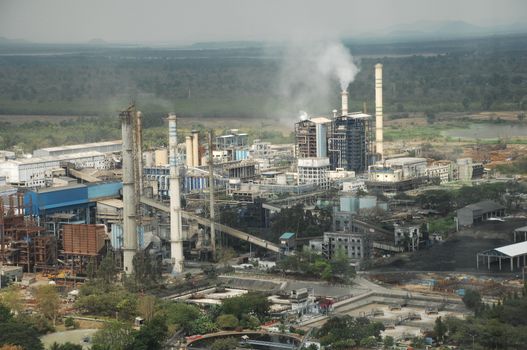 Aerial view of a buildings