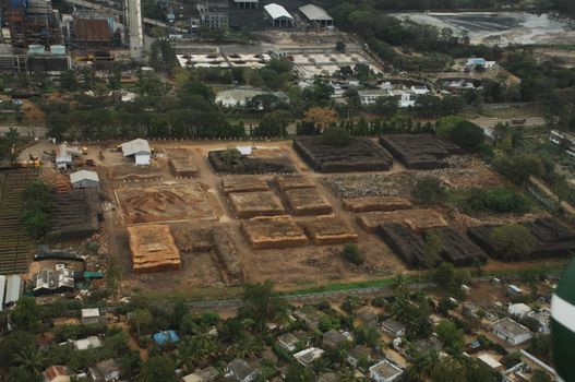 Aerial view of a buildings