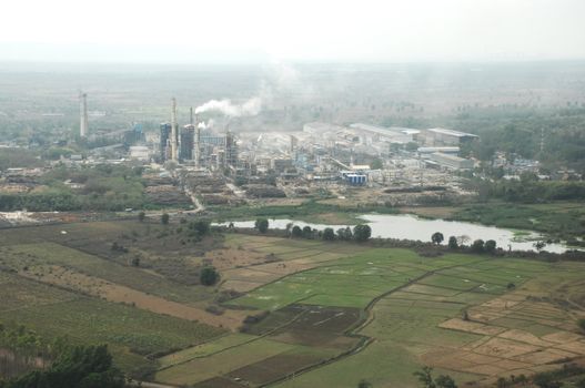 Aerial view of a buildings