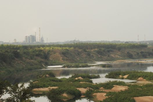 Aerial view of a buildings