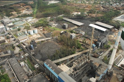 Aerial view of a buildings
