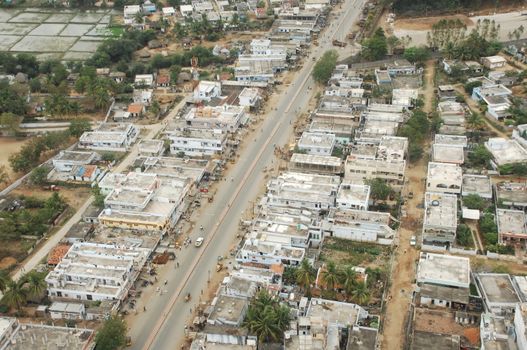 Aerial view of a buildings