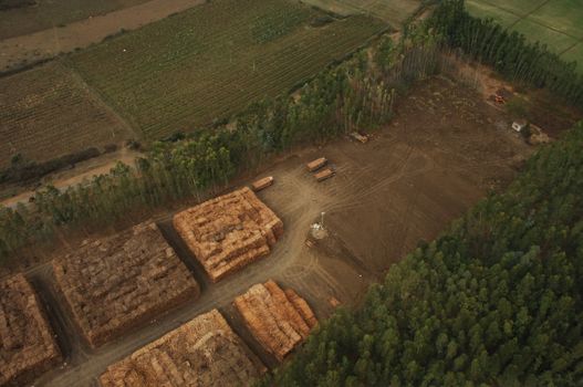 Aerial view of a buildings