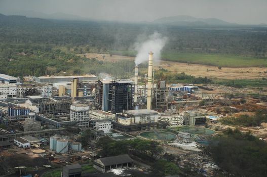 Aerial view of a buildings